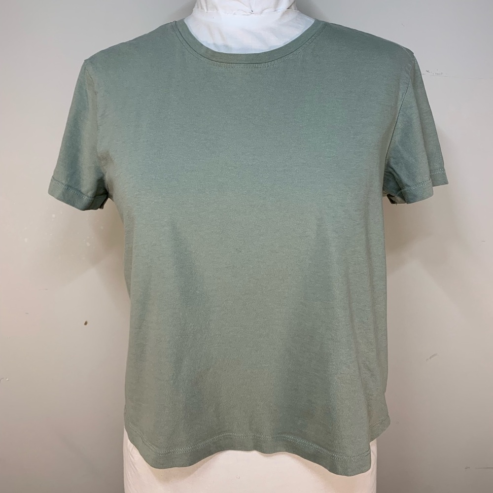 Cloth by Design Sage Green Organic Cotton Short Sleeve Tee